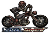 Motorcycle Skull Right Metal Sign