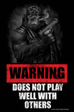 LETH207 - GORILLA WARNING Metal Sign