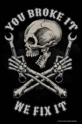 LETH208 - WE FIX IT Metal Sign