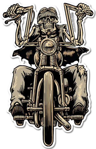 LETH209---BIKER-Metal-Sign