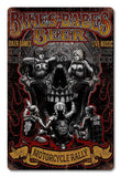 Bikes Beers Babes Metal Sign