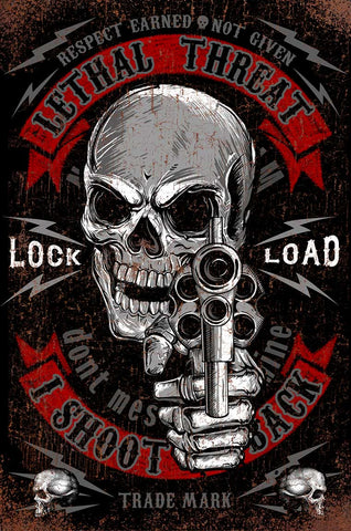 Reapers Curse Metal Sign