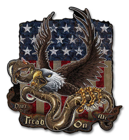 Don't Tread On Me Metal Sign