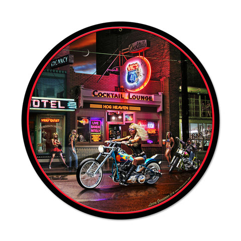 Biker Bar Vintage Sign Metal Sign