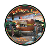 Hot Diggity Dog Vintage Sign Metal Sign