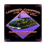 Lowered Chopped Vintage Sign Metal Sign