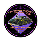 Lowered And Chopped Vintage Sign Metal Sign