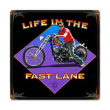 Life In The Fast Lane Vintage Sign Metal Sign