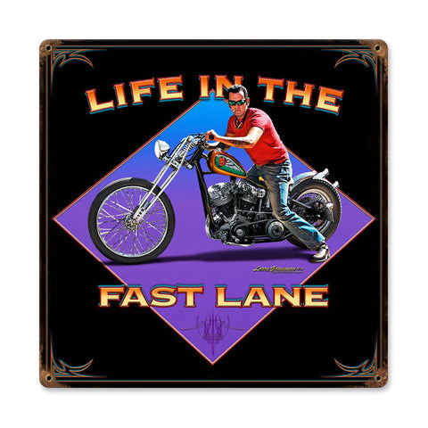 Life-In-The-Fast-Lane-Vintage-Sign-Metal-Sign