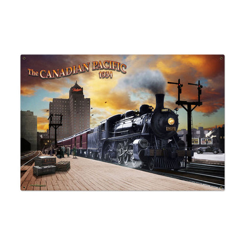 Canadian Pacific Vintage Sign Metal Sign