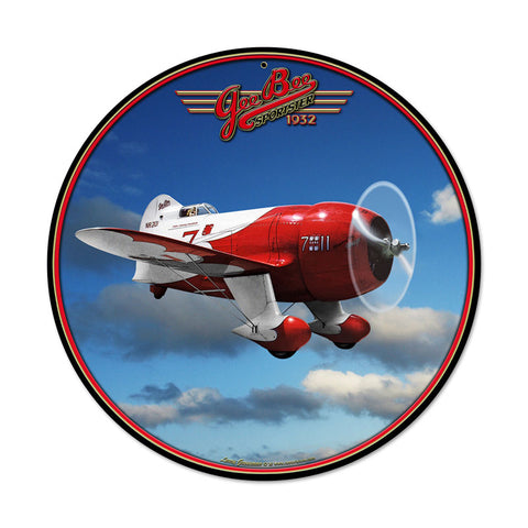 Gee Bee Racer Vintage Sign Metal Sign