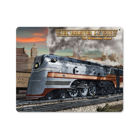 Hiawatha Vintage Sign Metal Sign