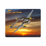 P-38 Lightning Vintage Sign Metal Sign