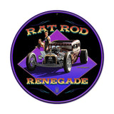 Rat Rod Renegade Vintage Sign Metal Sign