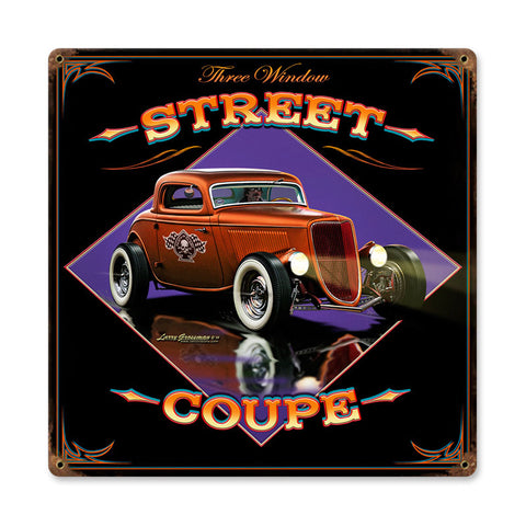 Street Coupe Vintage Sign Metal Sign