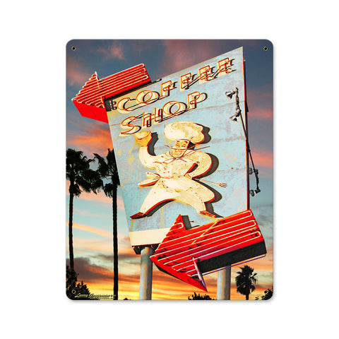 Coffee Shop Vintage Sign Metal Sign