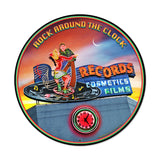 Rock-Around-The-Clock-Metal-Sign