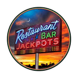 Jackpots Vintage Sign Metal Sign