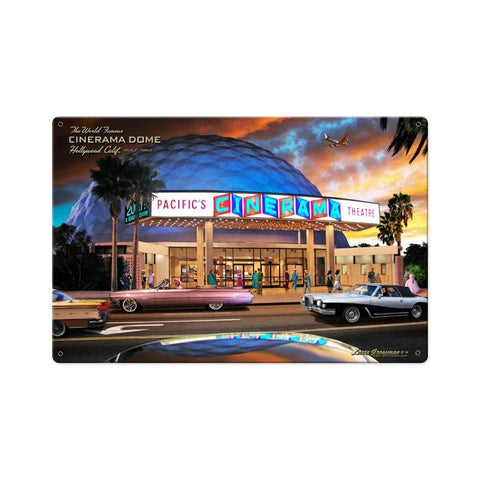 Cinerama Dome Vintage Sign Metal Sign