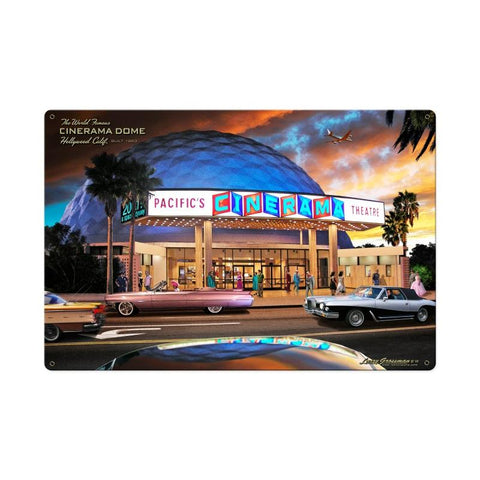 Cinerama Dome Vintage Sign Metal Sign