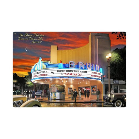 Bruin Theatre Vintage Sign Metal Sign