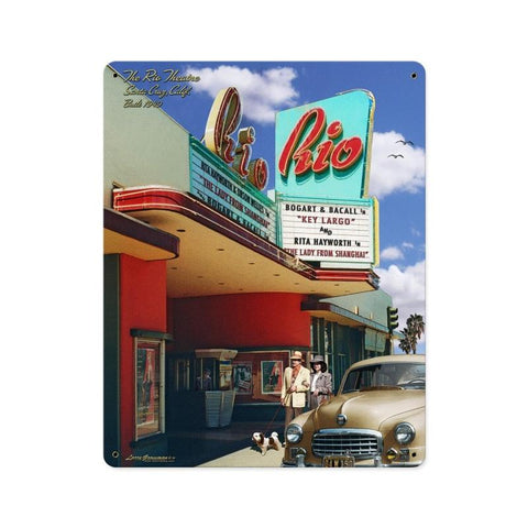 Rio Theatre Vintage Sign Metal Sign