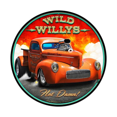 Wild Willys  Vintage Sign Metal Sign