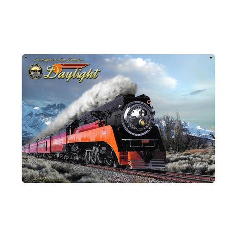 Daylight-Winter-Train-Sign-Vintage-Sign-Metal-Sign