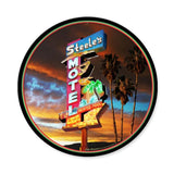 Steels Motel Vintage Sign Metal Sign