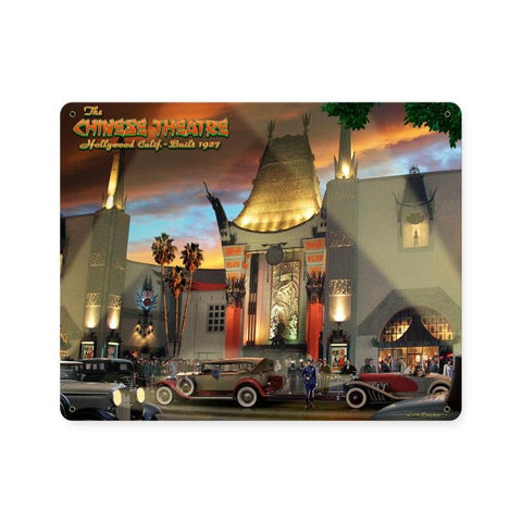 Chinese Theatre Vintage Sign Metal Sign