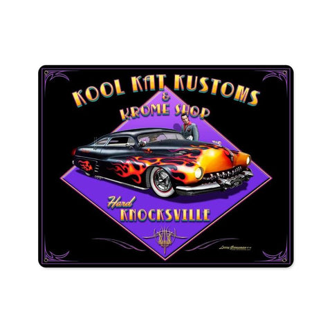Kool Kat Kustoms Vintage Sign Metal Sign