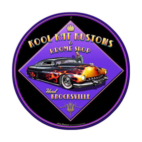 Kool Kat Kustoms Vintage Sign Metal Sign
