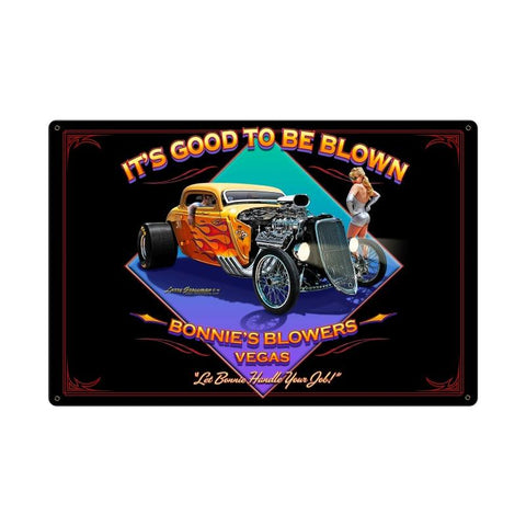 Blown Vintage Sign Metal Sign