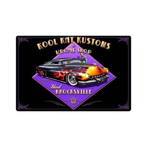 Kool Kat Kustoms Vintage Sign Metal Sign