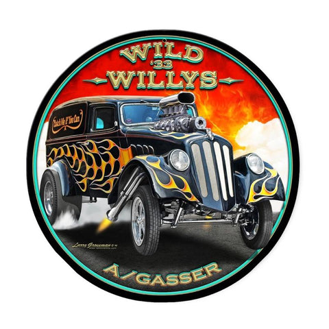 Wild Willys Vintage Sign Metal Sign