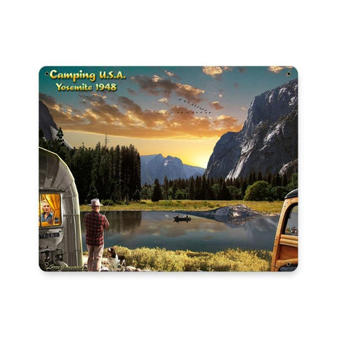 Camping Usa 1948 Vintage Sign Metal Sign