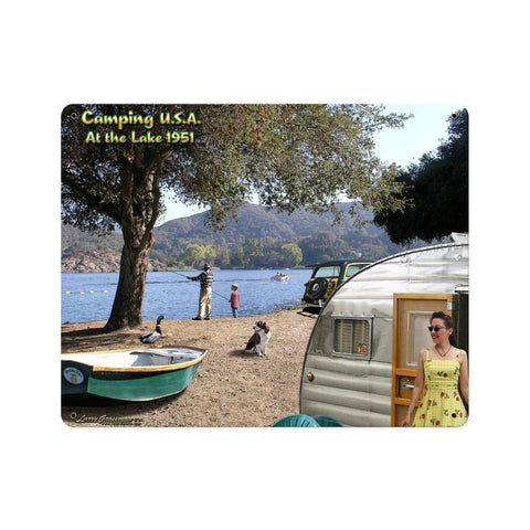 Camping-Usa-1951-Vintage-Sign-Metal-Sign
