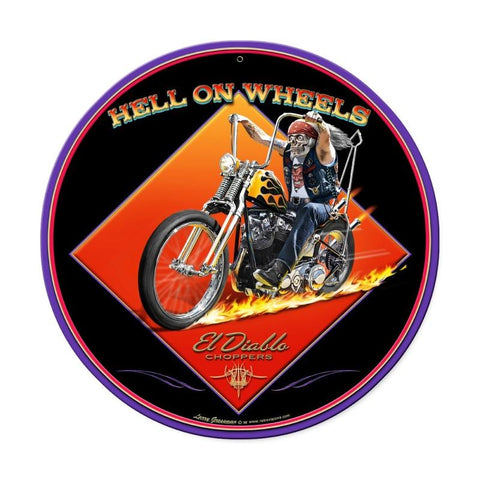 Hell-On-Wheels-Vintage-Sign-Metal-Sign