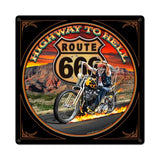 Highway To Hell Vintage Sign Metal Sign