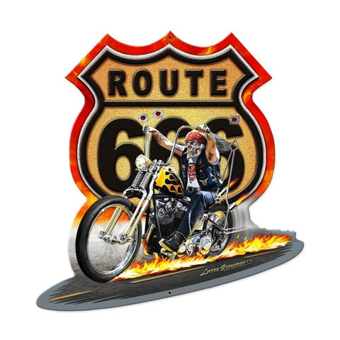 Route 666 Vintage Sign Metal Sign