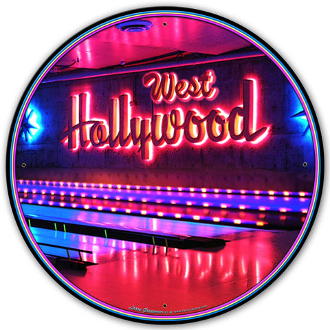 West Hollywood Metal Sign 28in X 28in Metal Sign