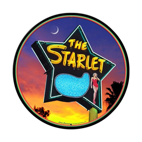 The Starlet Vintage Sign Metal Sign