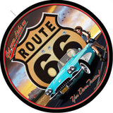 Route 66 Girl Metal Sign