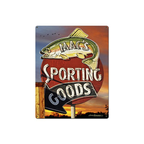 Sporting Goods Vintage Sign Metal Sign