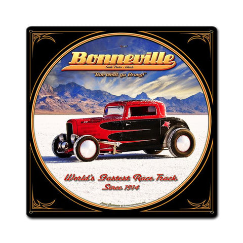 Bonneville Vintage Sign Metal Sign