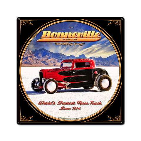 Bonneville Vintage Sign Metal Sign