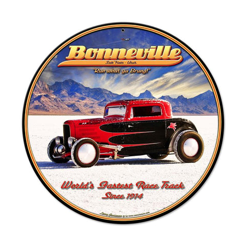 Bonneville Vintage Sign Metal Sign