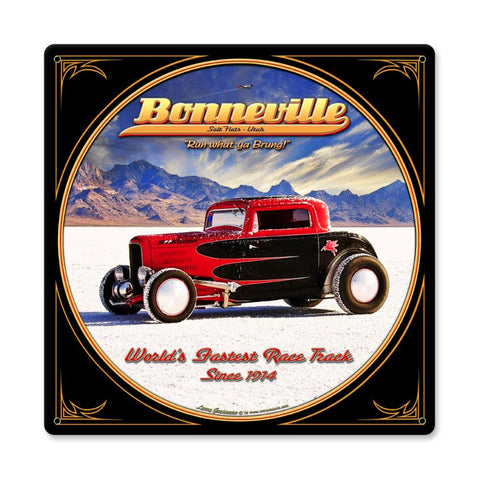 Bonneville Vintage Sign Metal Sign