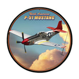 P-51 Mustang Vintage Sign Metal Sign