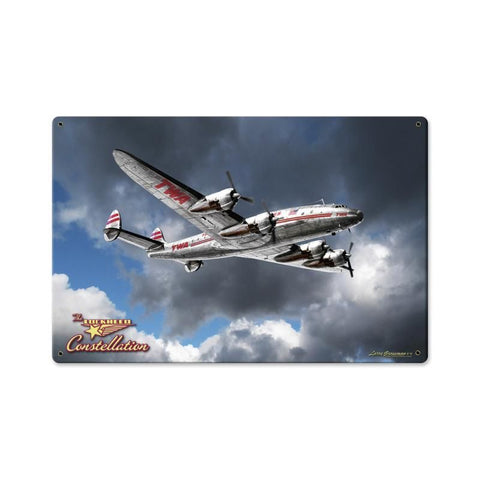 Lockheed Constellation Vintage Sign Metal Sign